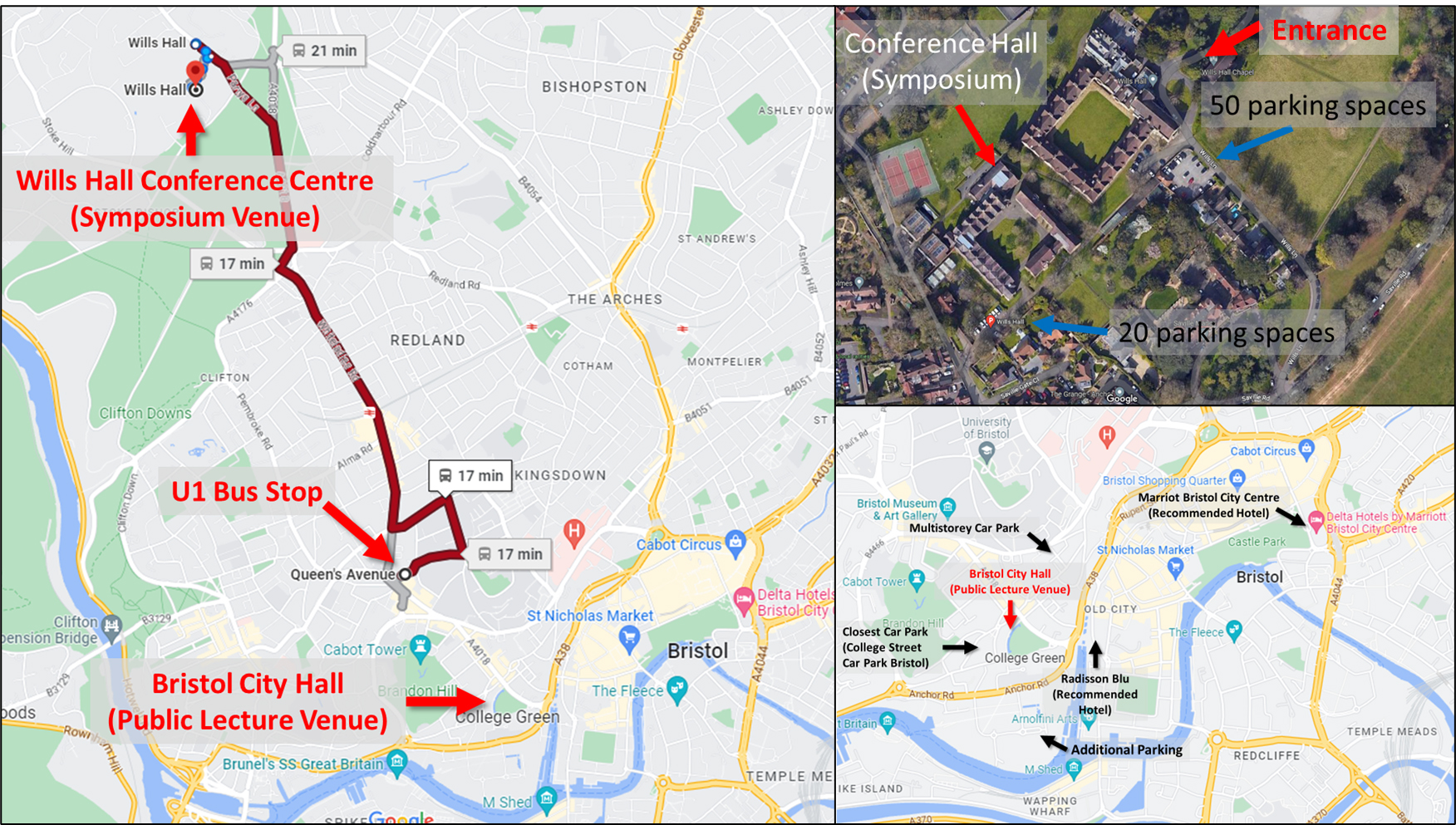 Bristol city centre map